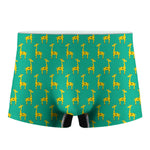 Cute Cartoon Giraffe Pattern Print Men's Boxer Briefs
