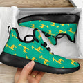 Cute Cartoon Giraffe Pattern Print Mesh Knit Shoes