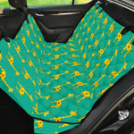 Cute Cartoon Giraffe Pattern Print Pet Car Back Seat Cover