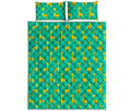 Cute Cartoon Giraffe Pattern Print Quilt Bed Set