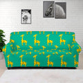 Cute Cartoon Giraffe Pattern Print Sofa Cover