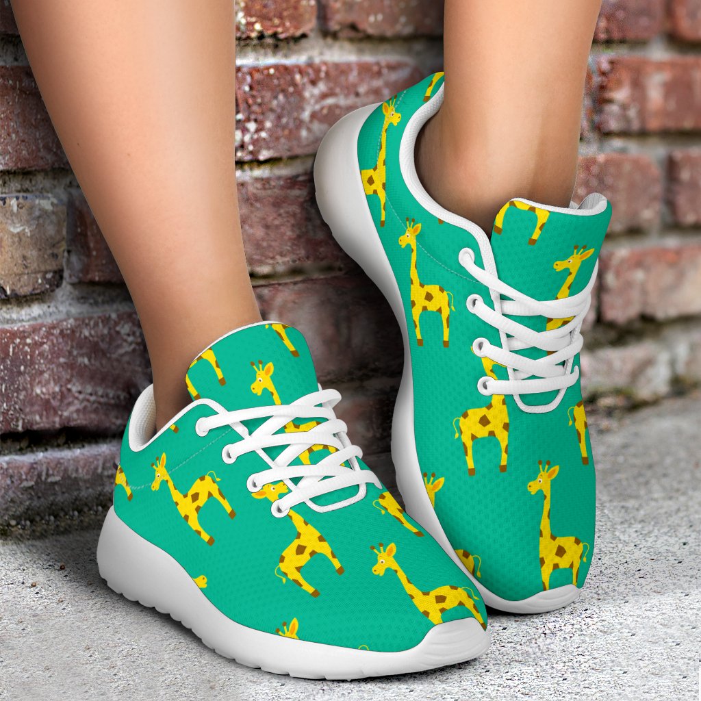 Cute Cartoon Giraffe Pattern Print Sport Shoes GearFrost