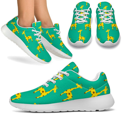 Cute Cartoon Giraffe Pattern Print Sport Shoes GearFrost