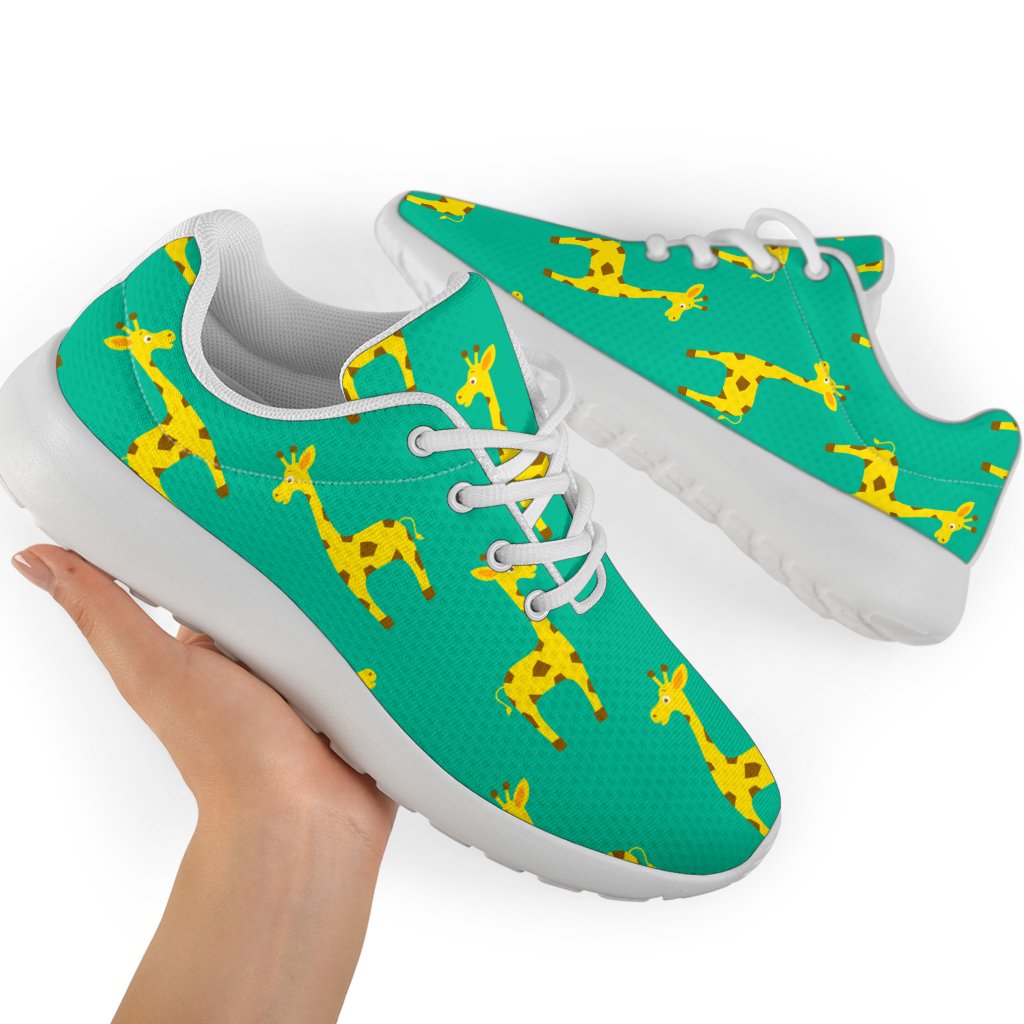 Cute Cartoon Giraffe Pattern Print Sport Shoes GearFrost