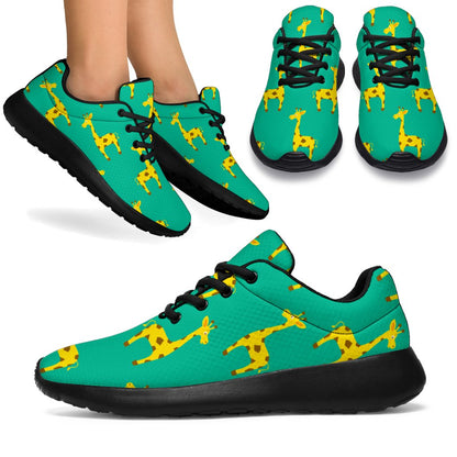 Cute Cartoon Giraffe Pattern Print Sport Shoes GearFrost