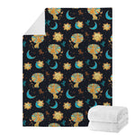 Cute Cartoon Leo Pattern Print Blanket