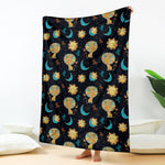 Cute Cartoon Leo Pattern Print Blanket