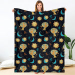 Cute Cartoon Leo Pattern Print Blanket