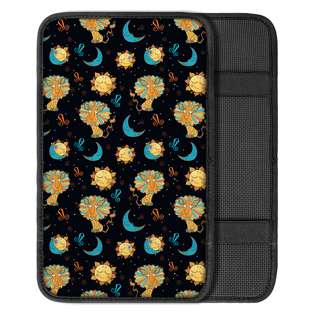 Cute Cartoon Leo Pattern Print Car Center Console Cover