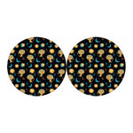 Cute Cartoon Leo Pattern Print Car Coasters