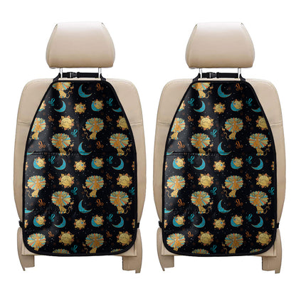 Cute Cartoon Leo Pattern Print Car Seat Organizers