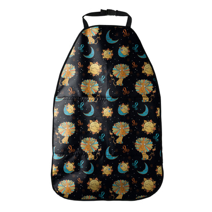 Cute Cartoon Leo Pattern Print Car Seat Organizers