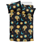 Cute Cartoon Leo Pattern Print Duvet Cover Bedding Set