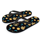 Cute Cartoon Leo Pattern Print Flip Flops