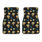 Cute Cartoon Leo Pattern Print Front Car Floor Mats