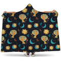 Cute Cartoon Leo Pattern Print Hooded Blanket
