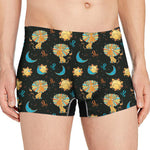 Cute Cartoon Leo Pattern Print Men's Boxer Briefs
