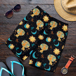 Cute Cartoon Leo Pattern Print Men's Shorts