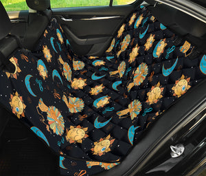 Cute Cartoon Leo Pattern Print Pet Car Back Seat Cover