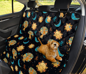 Cute Cartoon Leo Pattern Print Pet Car Back Seat Cover