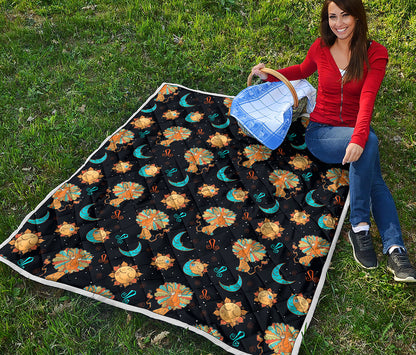 Cute Cartoon Leo Pattern Print Quilt