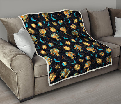 Cute Cartoon Leo Pattern Print Quilt