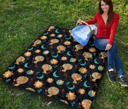 Cute Cartoon Leo Pattern Print Quilt
