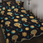 Cute Cartoon Leo Pattern Print Quilt Bed Set