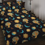 Cute Cartoon Leo Pattern Print Quilt Bed Set