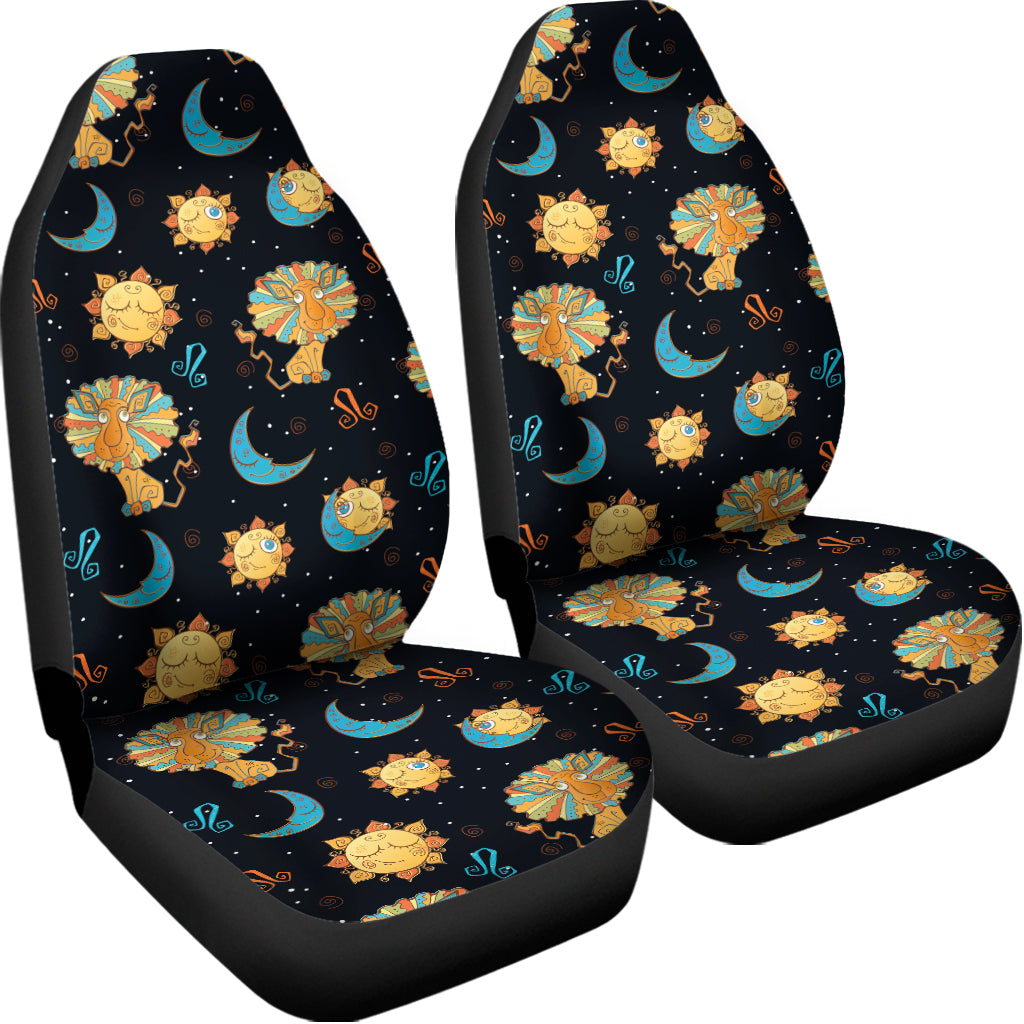 Cute Cartoon Leo Pattern Print Universal Fit Car Seat Covers