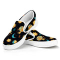 Cute Cartoon Leo Pattern Print White Slip On Sneakers