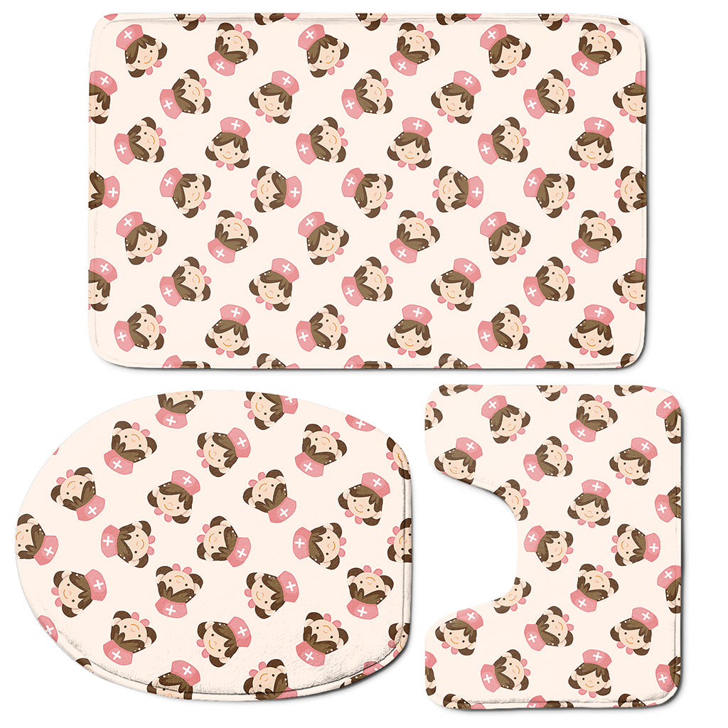 Amagical Butterfly & Flower Fairy Bathroom Mat Set - 3-Piece Bath Mat, Contour Mat & Toilet Lid Cover - Soft Flannel, Non-Slip Backing