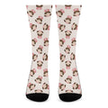 Cute Cartoon Nurse Pattern Print Crew Socks