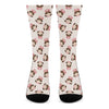 Cute Cartoon Nurse Pattern Print Crew Socks