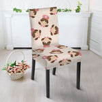 Cute Cartoon Nurse Pattern Print Dining Chair Slipcover