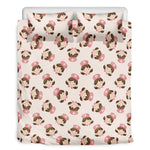 Cute Cartoon Nurse Pattern Print Duvet Cover Bedding Set