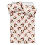 Cute Cartoon Nurse Pattern Print Duvet Cover Bedding Set