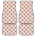 Cute Cartoon Nurse Pattern Print Front and Back Car Floor Mats