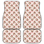 Cute Cartoon Nurse Pattern Print Front and Back Car Floor Mats