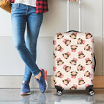 Cute Cartoon Nurse Pattern Print Luggage Cover