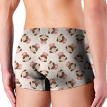 Cute Cartoon Nurse Pattern Print Men's Boxer Briefs