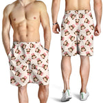 Cute Cartoon Nurse Pattern Print Men's Shorts