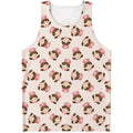Cute Cartoon Nurse Pattern Print Men's Tank Top
