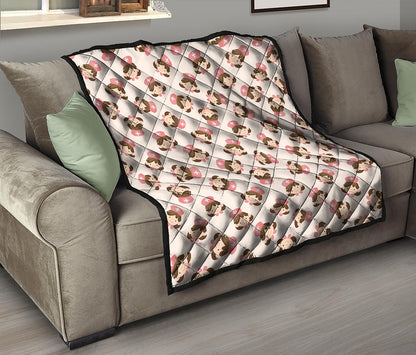 Cute Cartoon Nurse Pattern Print Quilt
