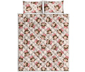 Cute Cartoon Nurse Pattern Print Quilt Bed Set