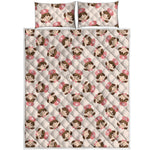 Cute Cartoon Nurse Pattern Print Quilt Bed Set