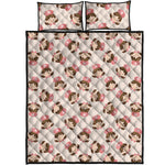 Cute Cartoon Nurse Pattern Print Quilt Bed Set