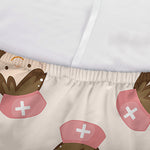 Cute Cartoon Nurse Pattern Print Sofa Cover