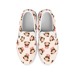 Cute Cartoon Nurse Pattern Print White Slip On Shoes