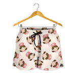 Cute Cartoon Nurse Pattern Print Women's Shorts
